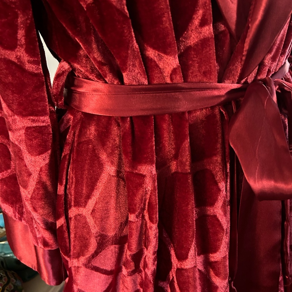 Red Satiny Robe - Picture 8 of 16